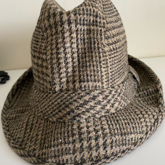 Other - Vintage Men’s Fedora Wool Plaid Hat Union Label